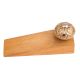 Golden Flower Ceramic Wooden Door Stopper